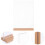 Porte-Affiche Acrylique Stable Clair Avec Pied Bois Polyvalent 3