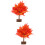 2Pcs Árvore Bonsai Artificial Outonal Decorativo 9