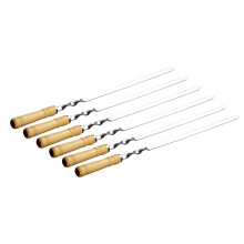 6Stk Bbq Spieße Grillspieße Flache Kebab Spieße Mit