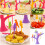 Raindrops 6 Dessertgabeln Besteck Obstspieße Häppchen 4