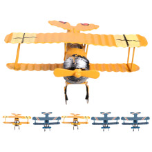6Stück Vintage Metall Flugzeug Retro