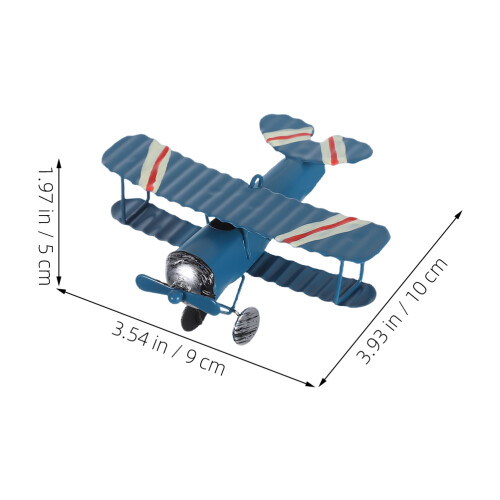 6Stück Vintage Metall Flugzeug Retro 2