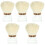 5 Stuks Blush Make-upborstel Multifunctionele Poederborstel 5
