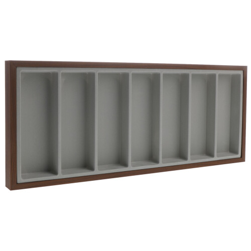 Sunglasses Display Tray 7-Slots Holz