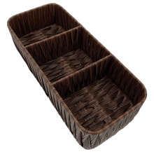 Geflecht Aufbewahrungsbox Kleinkram Organizer Imitat Rattan