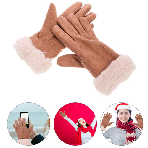 Paar Damen Winterhandschuhe Mit Touchscreen Funktion 2