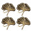 4Stk Ginkgo Golden 1