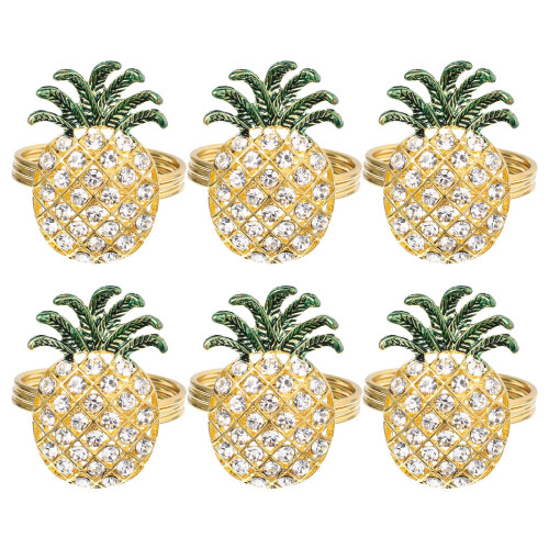 6 Stk. Diamant Ananas Design Tischaccessoires 1