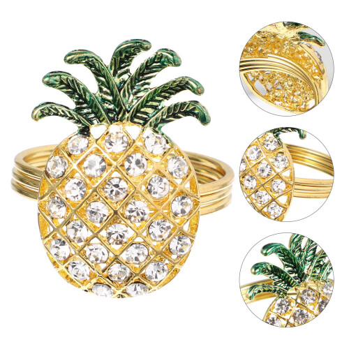 6 Stk. Diamant Ananas Design Tischaccessoires 2