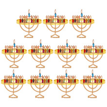 12 Hanukka Kerzenhalter Form