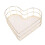 Wrought Iron Metalltablett Herzform Wohnaccessoire Golden 1