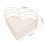Wrought Iron Metalltablett Herzform Wohnaccessoire Golden 3