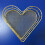 Wrought Iron Metalltablett Herzform Wohnaccessoire Golden 10