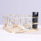 Wrought Iron Metalltablett Herzform Wohnaccessoire Golden 4
