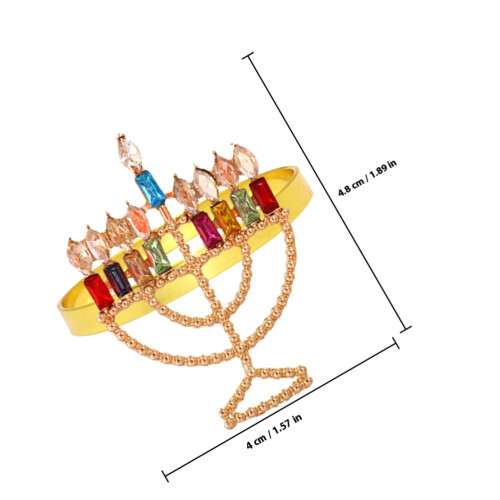 12 Hanukka Kerzenhalter Form 1