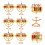 12 Hanukka Kerzenhalter Form 7