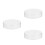 3Pcs Portavelas , Cilindros Vidrio Transparente, 7.2Cm 10