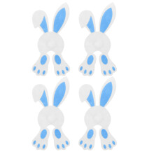 4Stück Osterhase Besteckhalter Tasche Filz Für Tischdeko Party