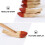4Stk Holz Fischförmige Essstäbchenhalter 6