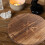 Runde Holz Servierplatte Käsebrett Mit Schild Sonne Mond 4