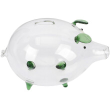 Spardose in Schweinchenform für Kinder, 18 x 14,5 cm, dekorativ, grün, 3er-Pack