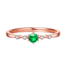 Goldüberzogener Ring Mit Strasssteinen Für Frauen Nummer 10