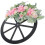 Kranz Für Die Eingangstür, Simulationsblumen, Holzrad, 8
