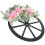 Kranz Für Die Eingangstür, Simulationsblumen, Holzrad, 10