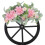Kranz Für Die Eingangstür, Simulationsblumen, Holzrad, 2