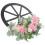 Kranz Für Die Eingangstür, Simulationsblumen, Holzrad, 6