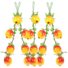 5Stk Fake Granatapfel Ketten Fotoprop Simulation Früchte