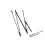 Folding Herstelonderdelen Metaal Zwart 2 Sets 2