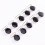 10St Schnullerketten Mit Halterung, Runde Metallclips ( ) 1
