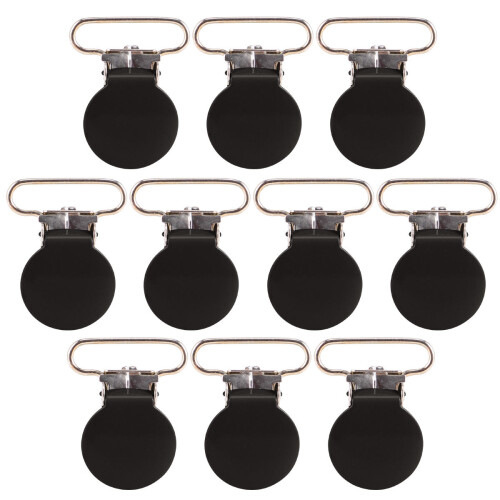 10St Schnullerketten Mit Halterung, Runde Metallclips ( ) 2