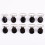 10St Schnullerketten Mit Halterung, Runde Metallclips ( ) 6