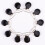 10St Schnullerketten Mit Halterung, Runde Metallclips ( ) 11