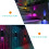 2Stk Solar Wandleuchte LED 8