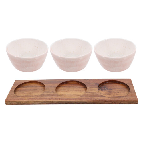 Juego De De Con De Madera Para Aperitivos 1