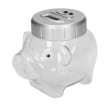 Voice Counting Piggy Bank: Automatic Dollar & Coin Saving Pot with Plastic Money Box