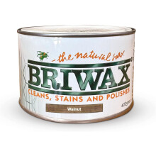 Briwax Natural Wax Polish Walnut 400g NEW Formula