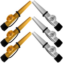 6Stück Musikalische Kazoos Aus Metall Bühnenkazoo