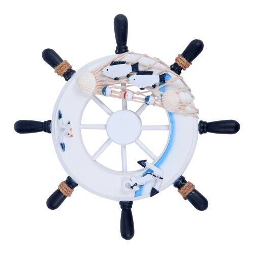 2Pcs Wall Decoration Nautical Ship Wheel Steering Wheel For Decor