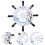 2Pcs Wall Decoration Nautical Ship Wheel Steering Wheel For Decor 11
