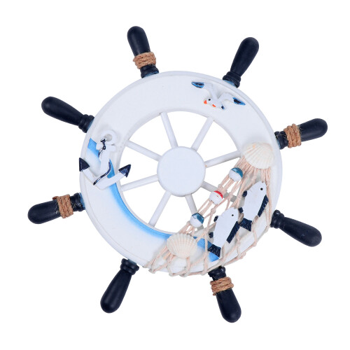 2Pcs Wall Decoration Nautical Ship Wheel Steering Wheel For Decor 1