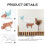 1 Set Geformte Holzschilder Huhn Schwein Kuh 10