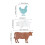 1 Set Geformte Holzschilder Huhn Schwein Kuh 3