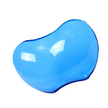 Große Transparente Silikon Mausunterlage Mit Handgelenkauflage Hellblau
