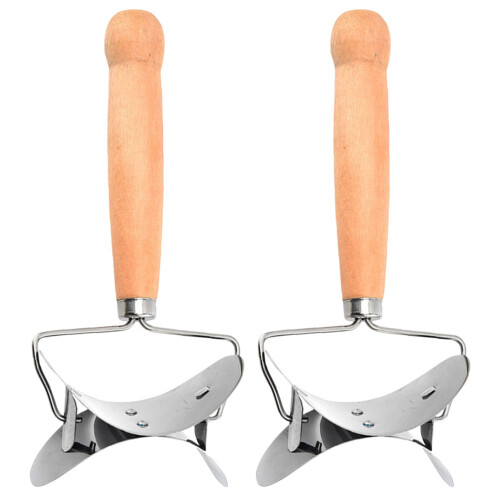 2Stk Teigtaschen Ausstecher Mit Holzgriff 2
