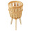Porte-Pots En Bambou Robuste Couleur Khaki Idéal Intérieur 2