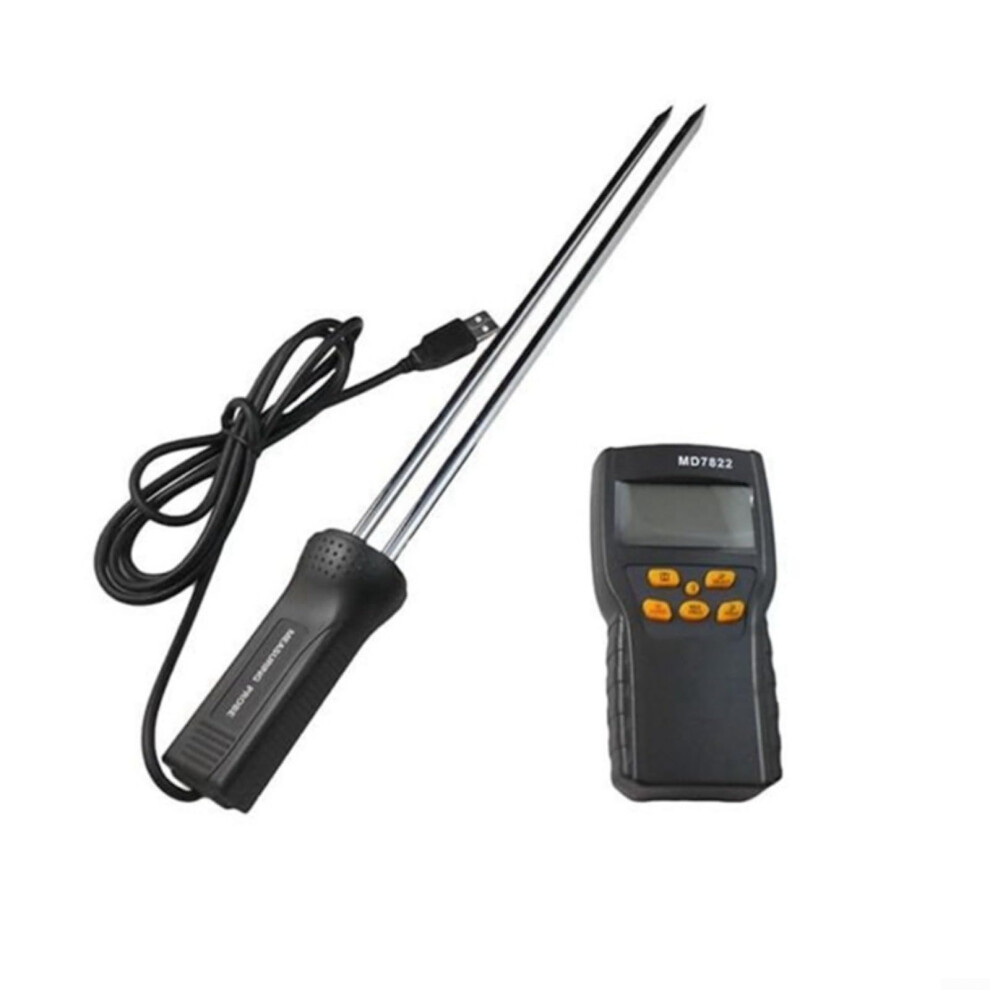 Digital Grain Moisture Meter Handheld Hygrometer Lcd Display Temperature Sensor For Rice Corn Paddy Grain Testing 9393856392018